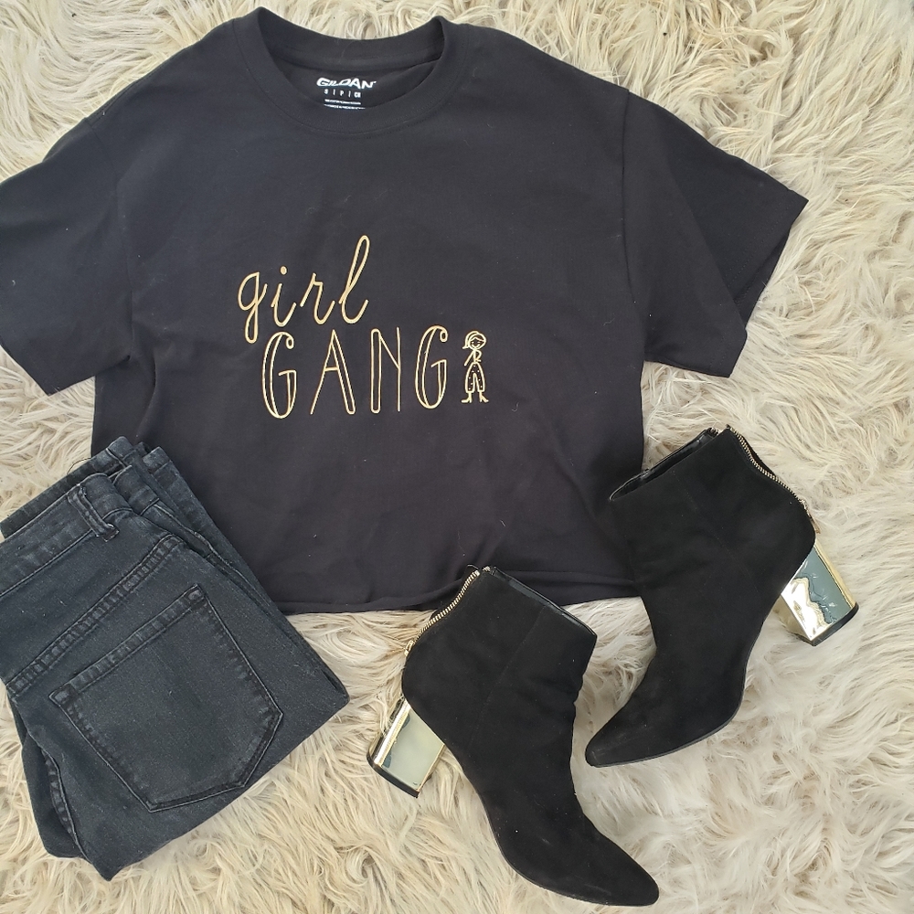 Girl Gang Crop Top Tee